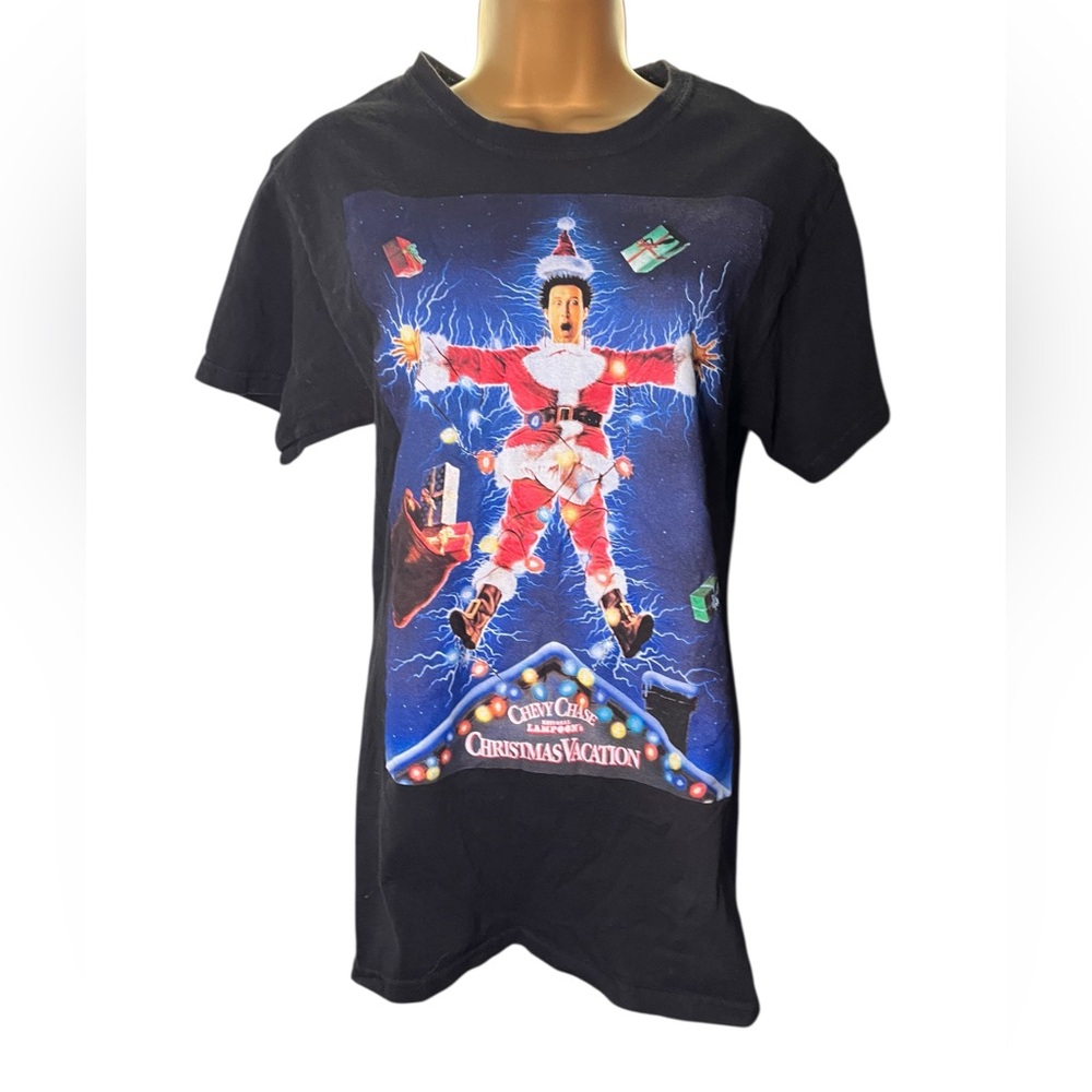 National Lampoon’s Christmas Vacation Tee Clark Griswold Graphic Black S